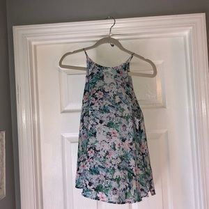 Floral Halter Neck tank top